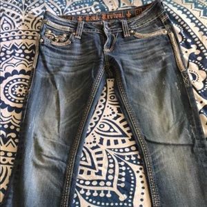 Gently worn pair of Rock Revival Jeans.